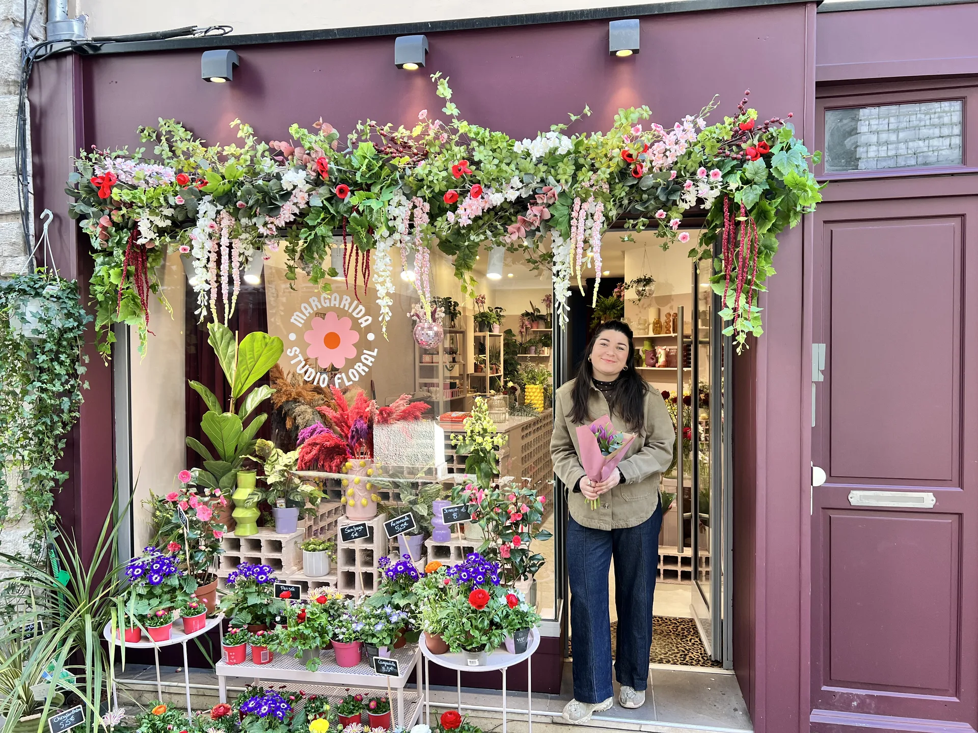 Une petite graine plantée lors d&rsquo;un voyage, une boutique fleurie à Rouen : bienvenue chez Margarida