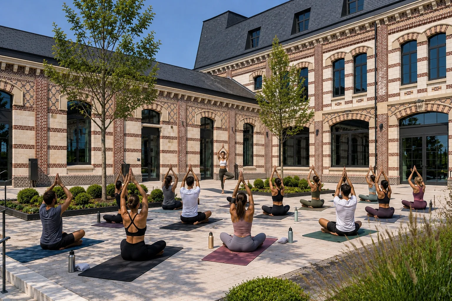 Des cours de yoga en plein air sur un rooftop vue sur Rouen ! Rendez-vous au Hyatt Place Rouen